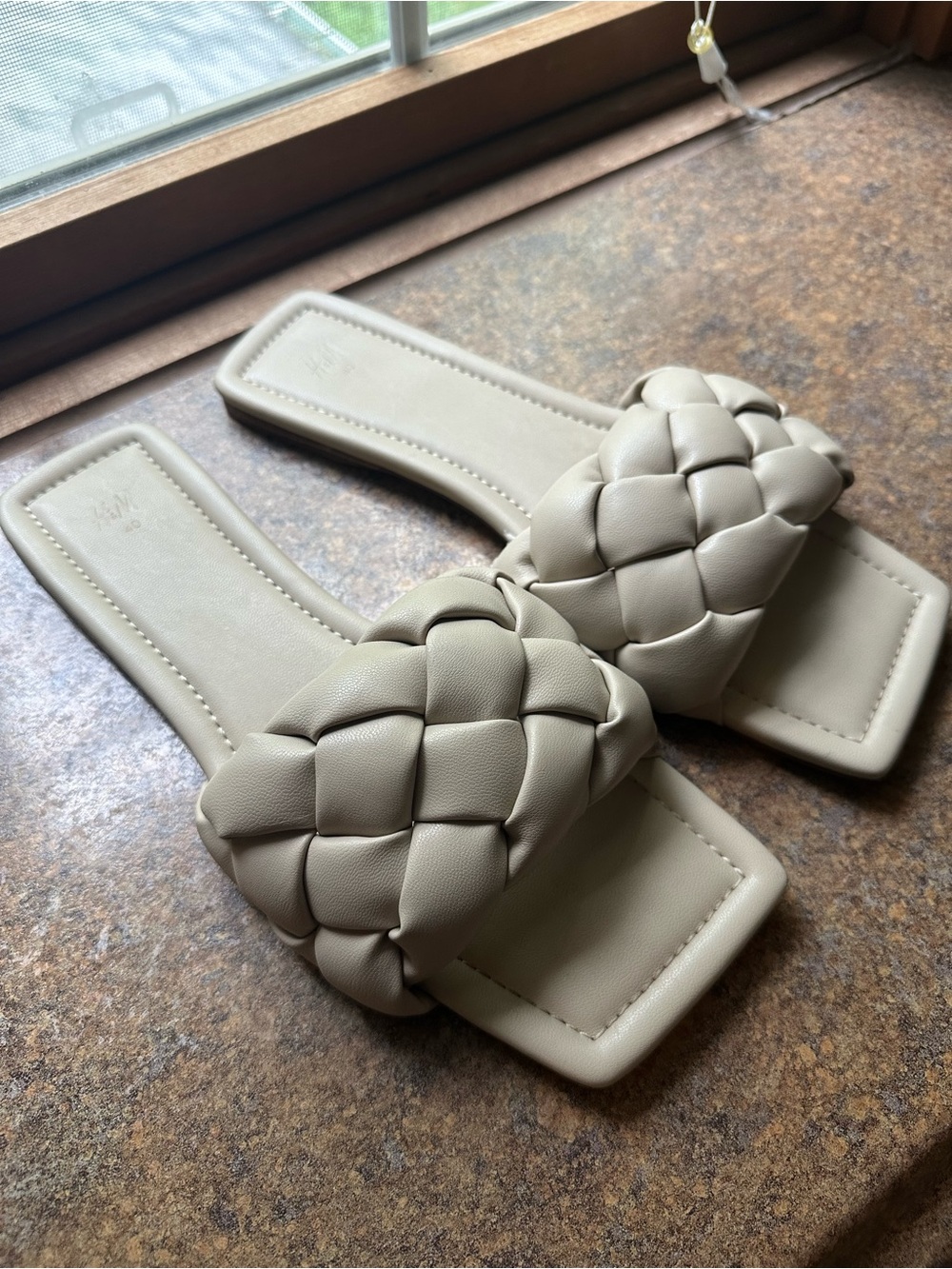 H&M woven braided sandals